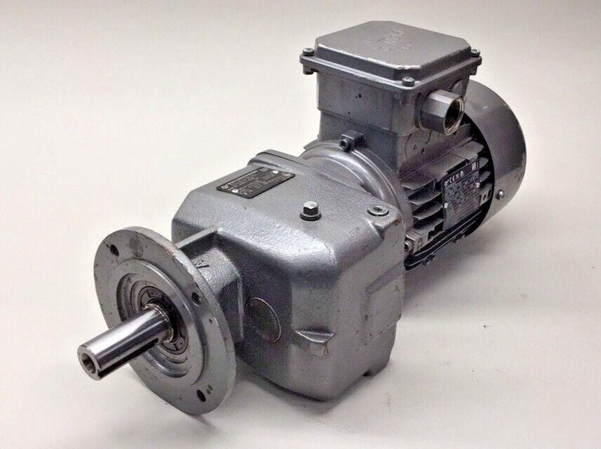 Nord SK-12F-80S/4-CUS-21.28 Used Gear Motor 3ph 230/460V 0.75hp Ratio 21.28