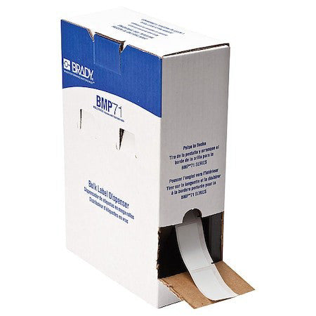 Brady Bm-21-427 Label,1 In W,Clear; White