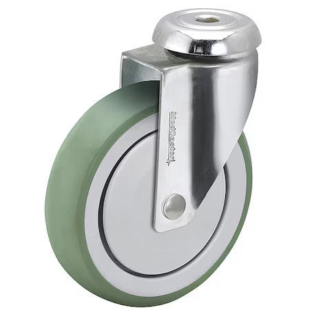 Medcaster Ch05amp125swhk01 5" X 1-1/4" Non-Marking Anti-Microbial Tpr Swivel