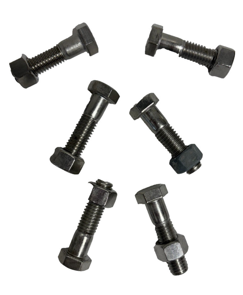 HEAVY HEX BOLT STAINLESS STEEL 5/8"-11, GRADE B8M PLAIN, 1-3/4" LG, *LOT OF 6*
