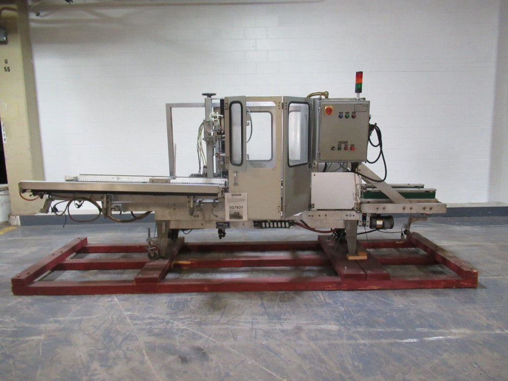 Wexxar, Model WFT, Automatic, Inline Case Erector and Bottom Tape Sealer.