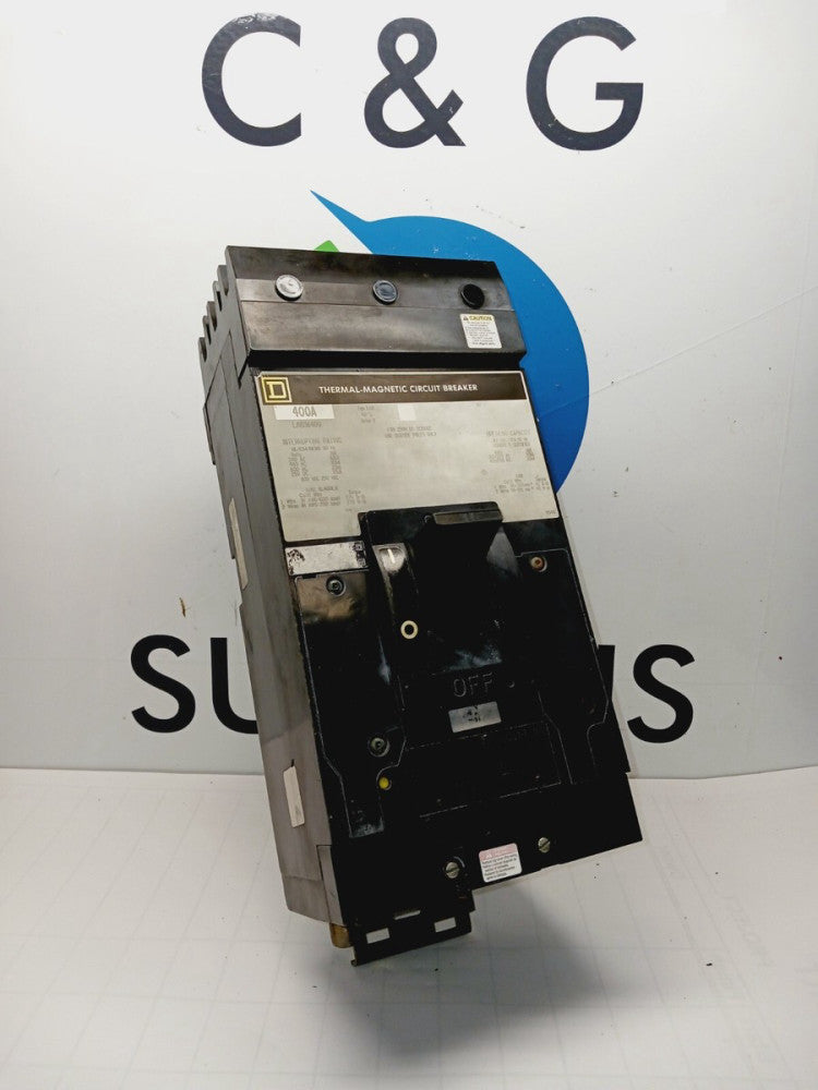 SQUARE D LAB36400 400 AMP I-LINE CIRCUIT BREAKER 600 VAC 250 VDC
