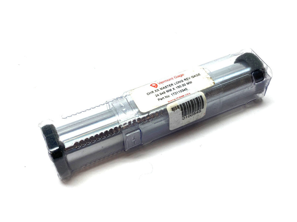 Vermont Gage 172110340 CHR XX Reversible Long Master Gage 24.949mm x 150.00mm