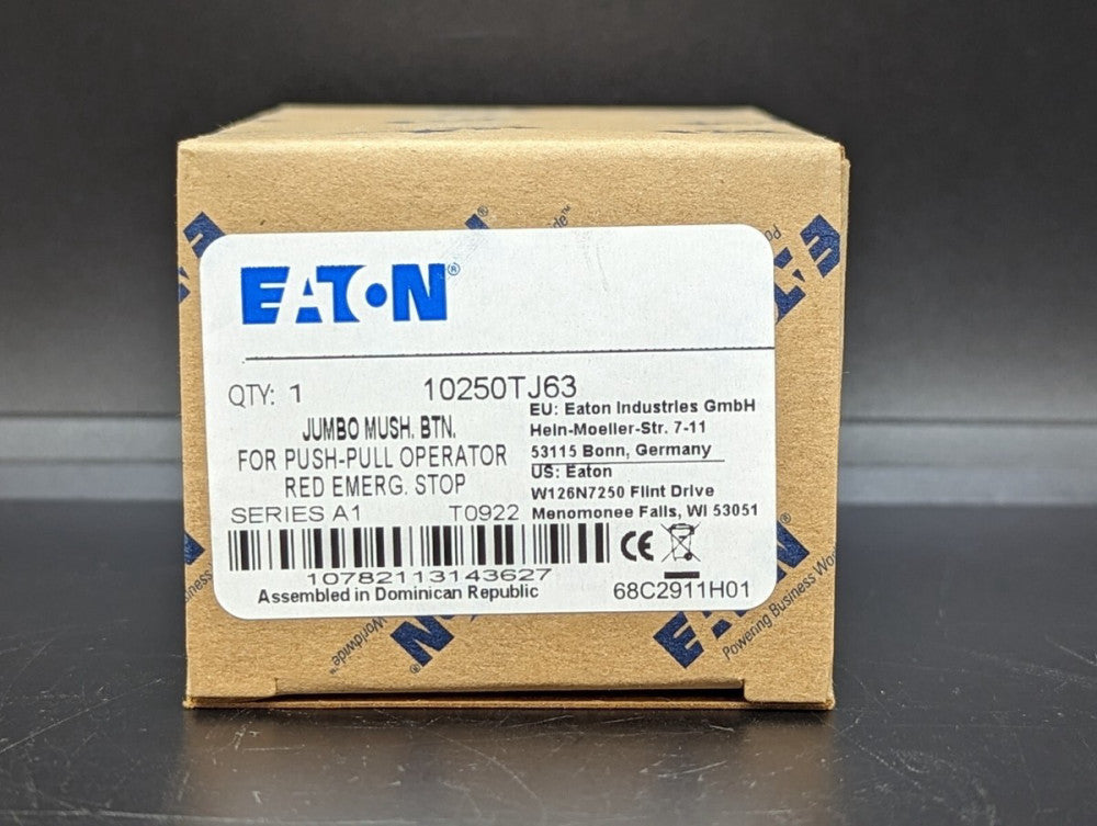 Eaton 10250TJ63 Jumbo Mushroom Button Red Emergency Stop NIB USA
