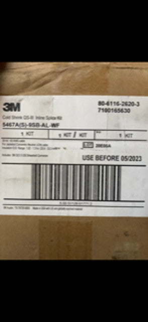 3M 5467A(S)-9SB-AL-WF Cold Shrink QS-III Inline Splice Kit (NEW)