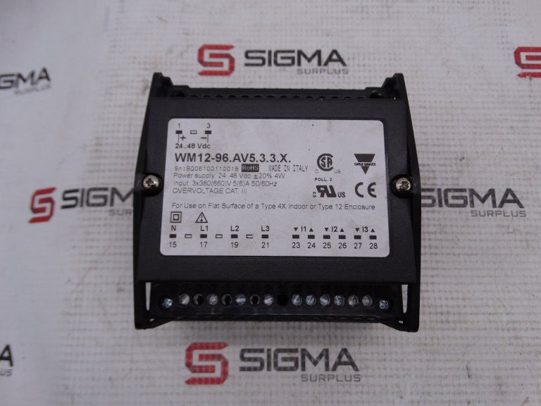 CARLO GAVAZZI WM1296AV533X PANEL METER