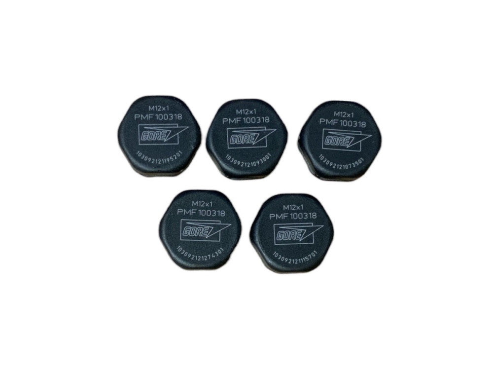 Pack of 5 GORE Industrial Membrane Vents PMF 100318, M12x1