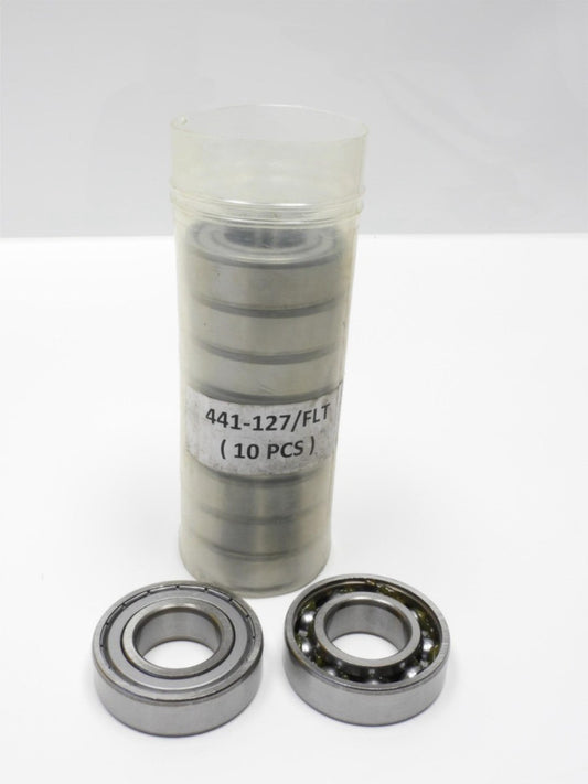 (Lot of 10) 441-127/FLT Single Shield Ball Bearing 6205Z