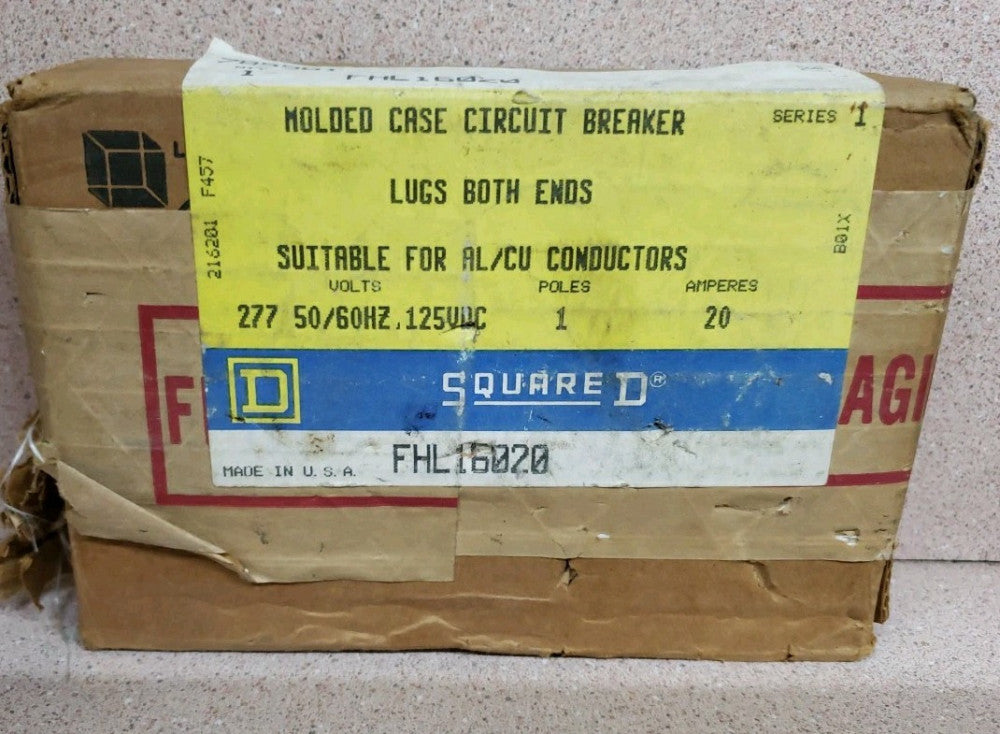 Square D FHL16020 20A 1P Circuit Breaker NOS