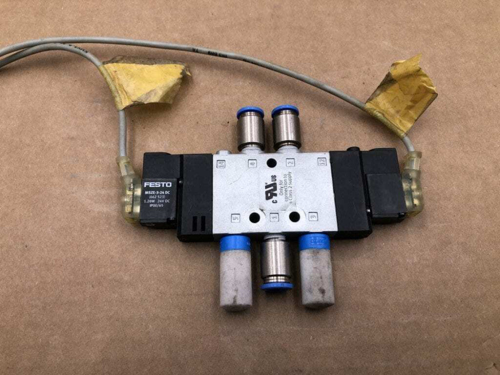 FESTO CPE14-M1BH-5J-QS-8 4-Way 2 Position Solenoid Valve 116PSI 24V