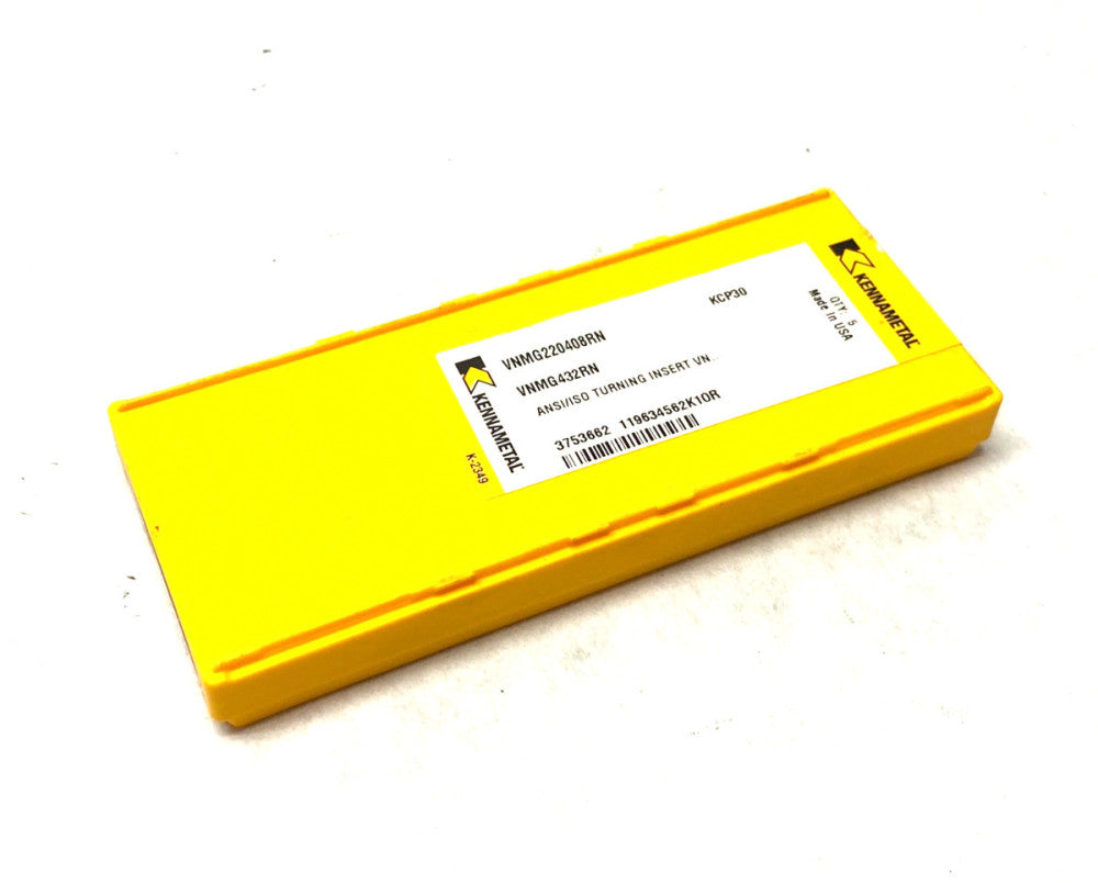 Kennametal 3753662 Kenloc™ VNMG-RN Inserts VNMG220408RN PKG OF 5