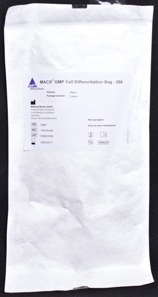 Miltenyi Biotec MACS GMP 250ml Cell Differentiation Bag - 250  170-076-401
