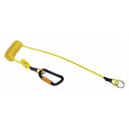 3M Dbi-Sala 1500066 Hook2quick Ring Coil Tool Tether With Tail, 10 Ea/Pack