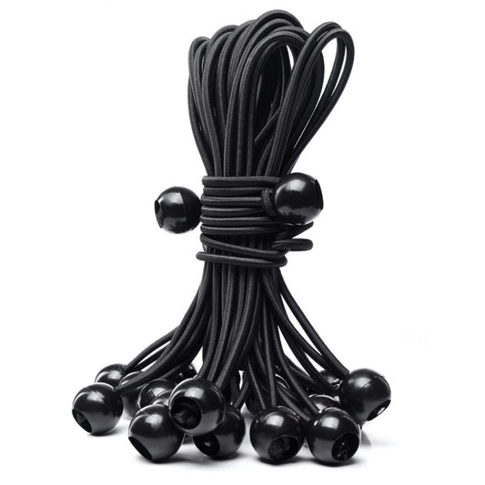 25Pack Length 8" Bungee Cord Ties, Ball Bungee Straps Tarp Tie-Down, Elastic ...