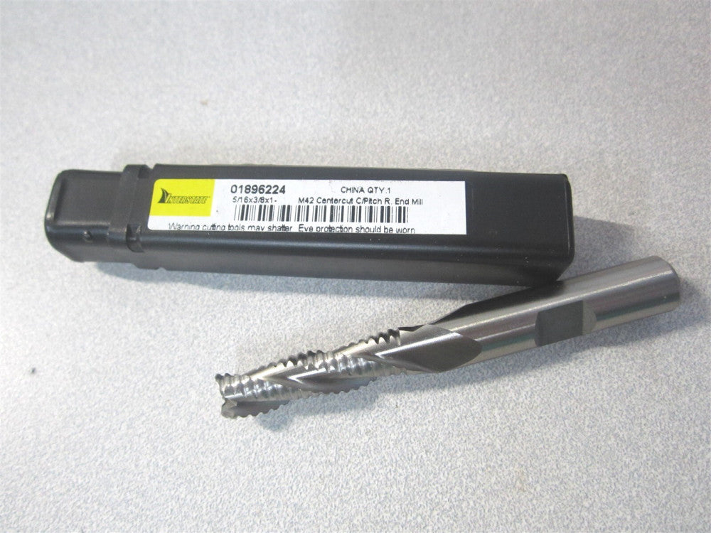 (724-0056) 5/16" x 1-1/8" x 3/8" x 2-15/16" OAL Cobalt 3Fl Roughing End Mill