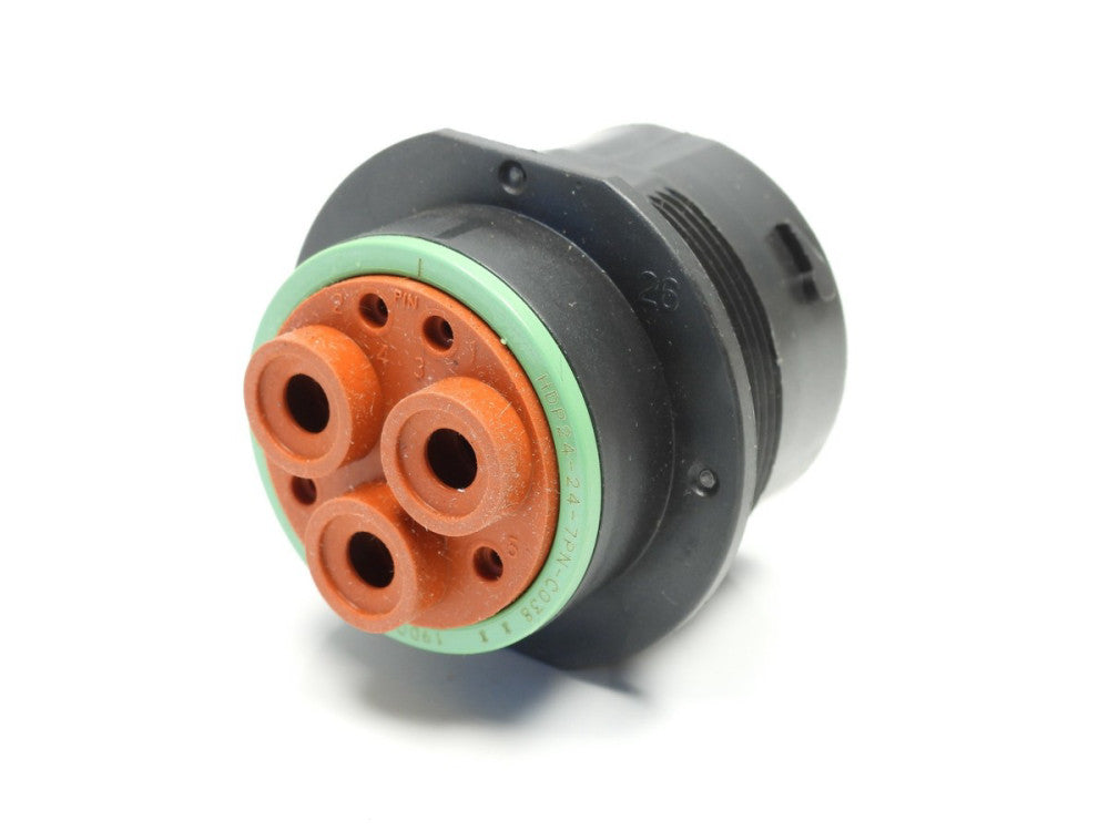 Deutsch HDP24-24-7PN-C08, 7 Position Connector Circular M Crimp ST Cable Mount