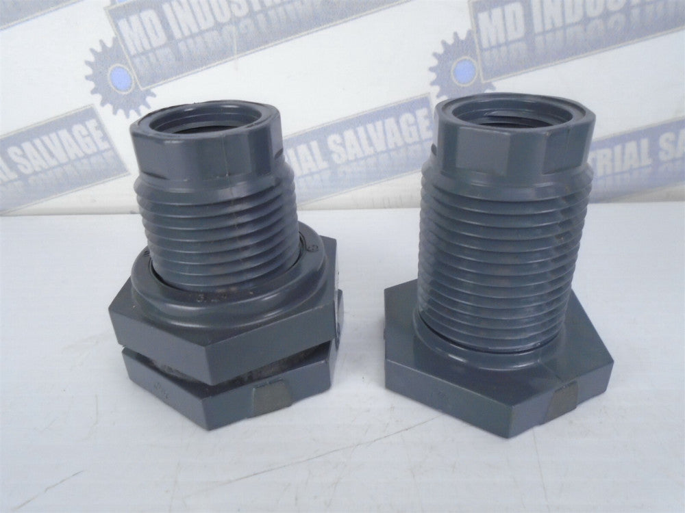 HAYWARD 3/4" FNPT x FNPT or SOCKET BF PVC TXT EPDM - BULKHEAD FITTING BF10075TXT