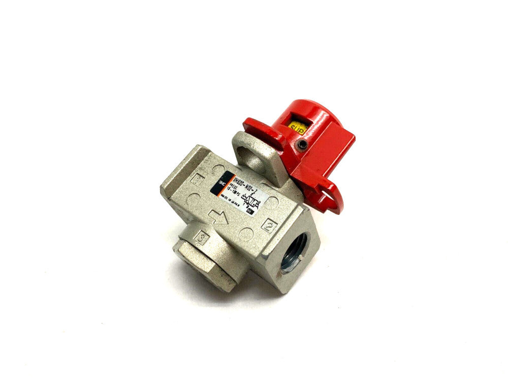 SMC VHS20-N02-Z Manual Lockout Valve 3-Port 1/4" NPT