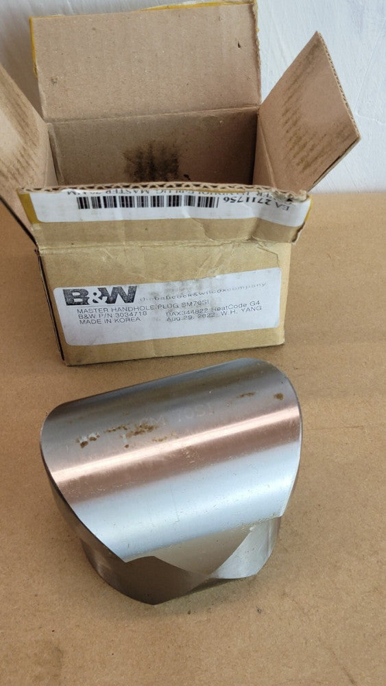 Babcock & Wilcox 3034718 Master Handhole Plug SM70SI 3-1/4"