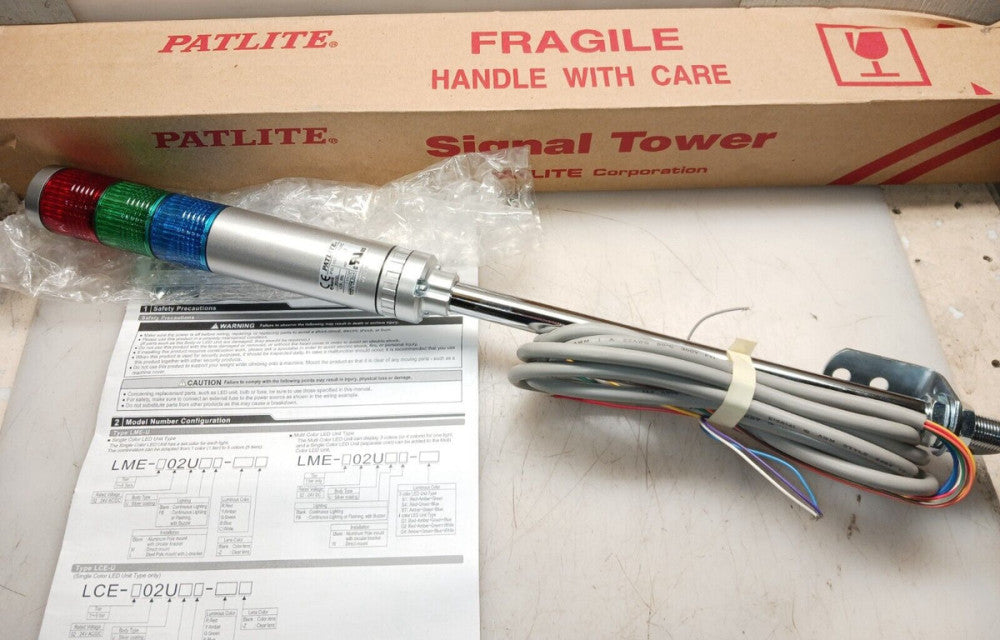 NEW PATLITE BEACON SIGNAL TOWER LIGHT 24 VAC/VDC  LCE-02U
