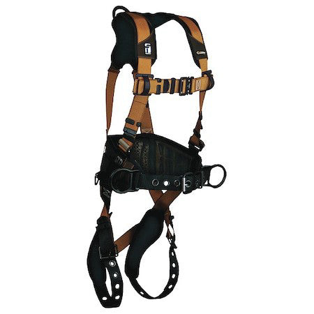 Falltech 7081Bxl Comfortech Gel Full Body Harness, Xl, 425 Lb., Quick-Connect