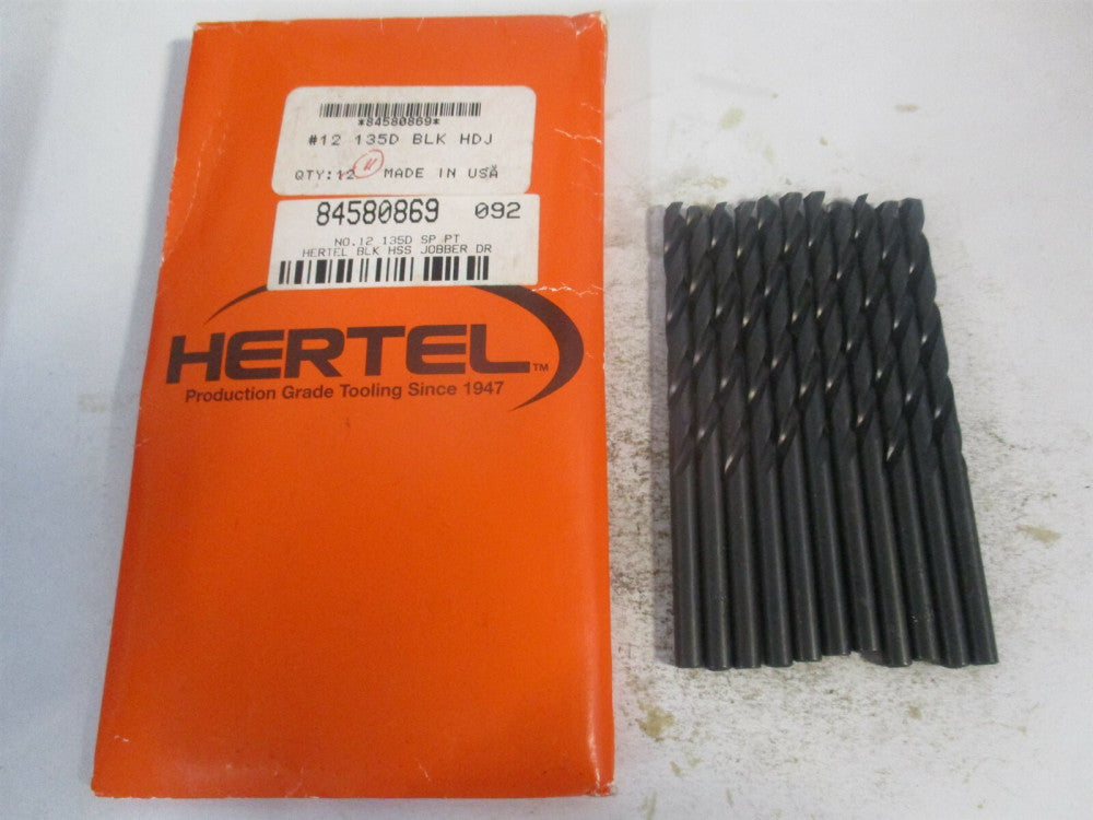 (84580869) #12 2-5/16" x 3-1/2" 135° High Speed Steel Jobber Drill - Pack of 11