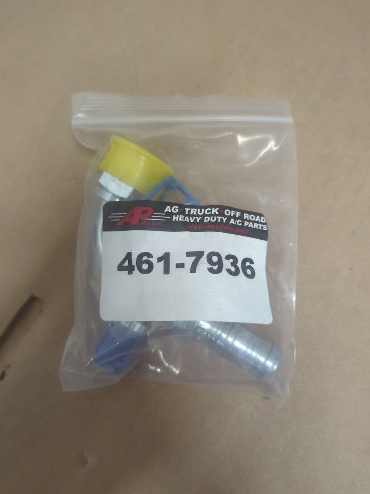 Lot of 6 - 461-7936 AP Air Inc  90 Degree Male O-ring Fitting 461-7936