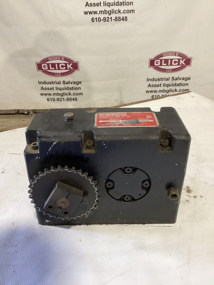 CAMCO 387P3H28-180 Parallel Shaft Index Gear Drive / Speed Reducer 50RPM