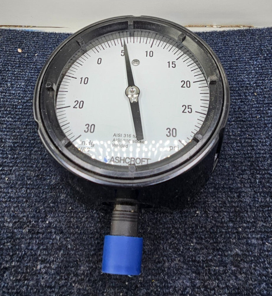 Ashcroft Duragauge Pressure Gauge 30 IMV to 30 PSI