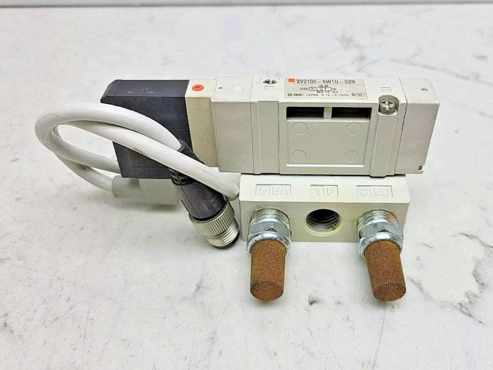 Smc SV2100-5W1U-02N Solenoid Valve 0.15-0.7 mPa 