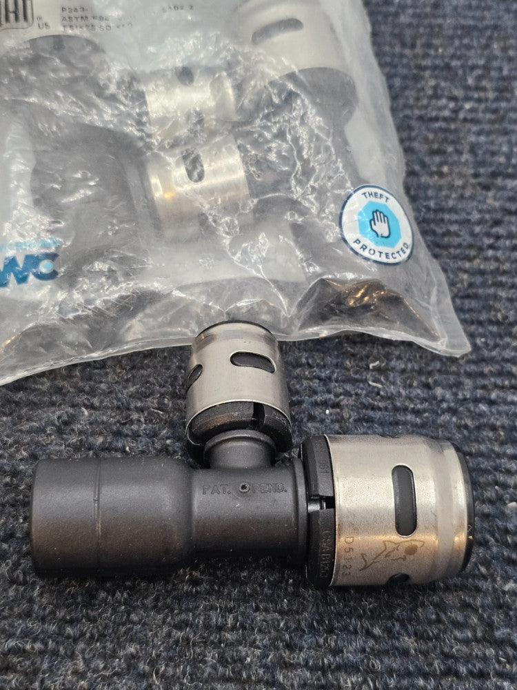 (QTY 3) SHARKBITE EVOPEX K4483WP3: 3/4" X 3/4" X 1/2" STREET TEE