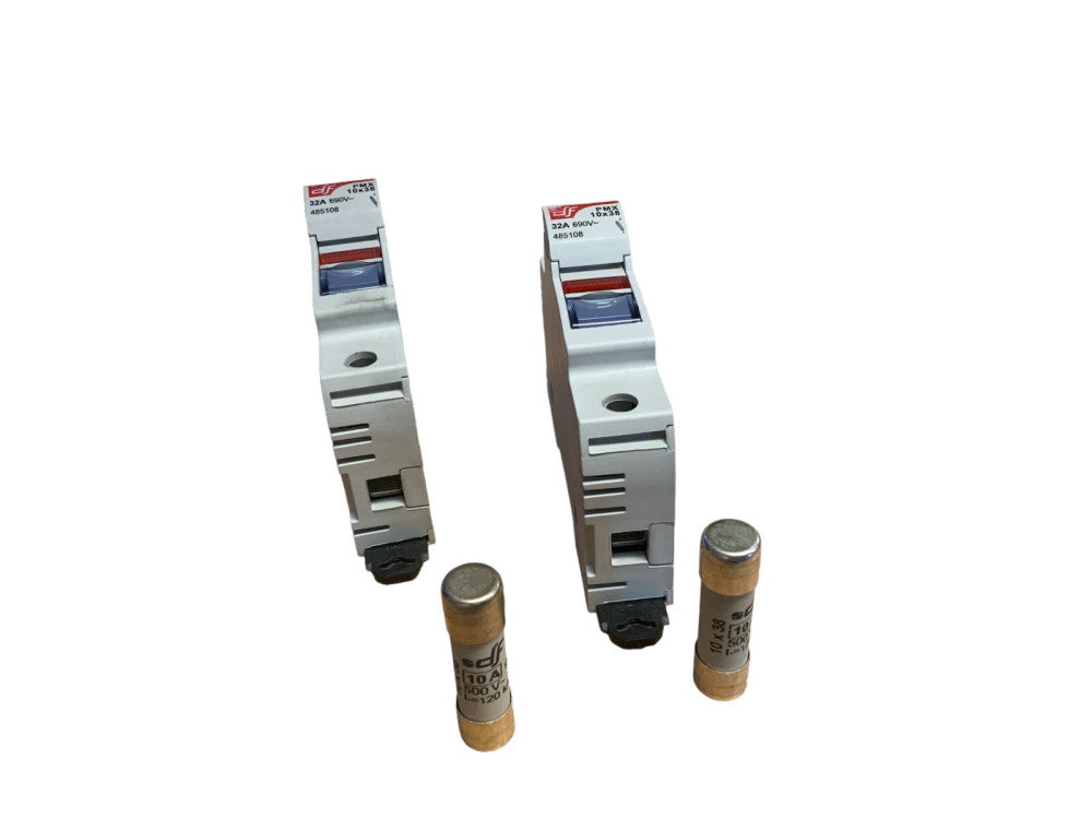 2 Jack Mounting: din 0 13/32x1 1/2in Cylindrical Fuses 32A 485108 Sicherungsdo