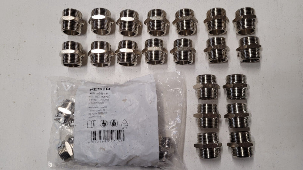 Lot of 30 Festo NPFC-D-2G34-M Double Nipples G3/4" 8069217