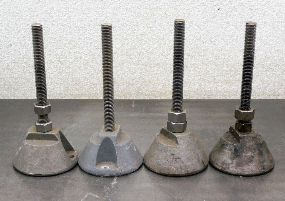 Stainless Steel Machine  Mount Leveling Feet 3/4" NPT x 7-1/4" L
