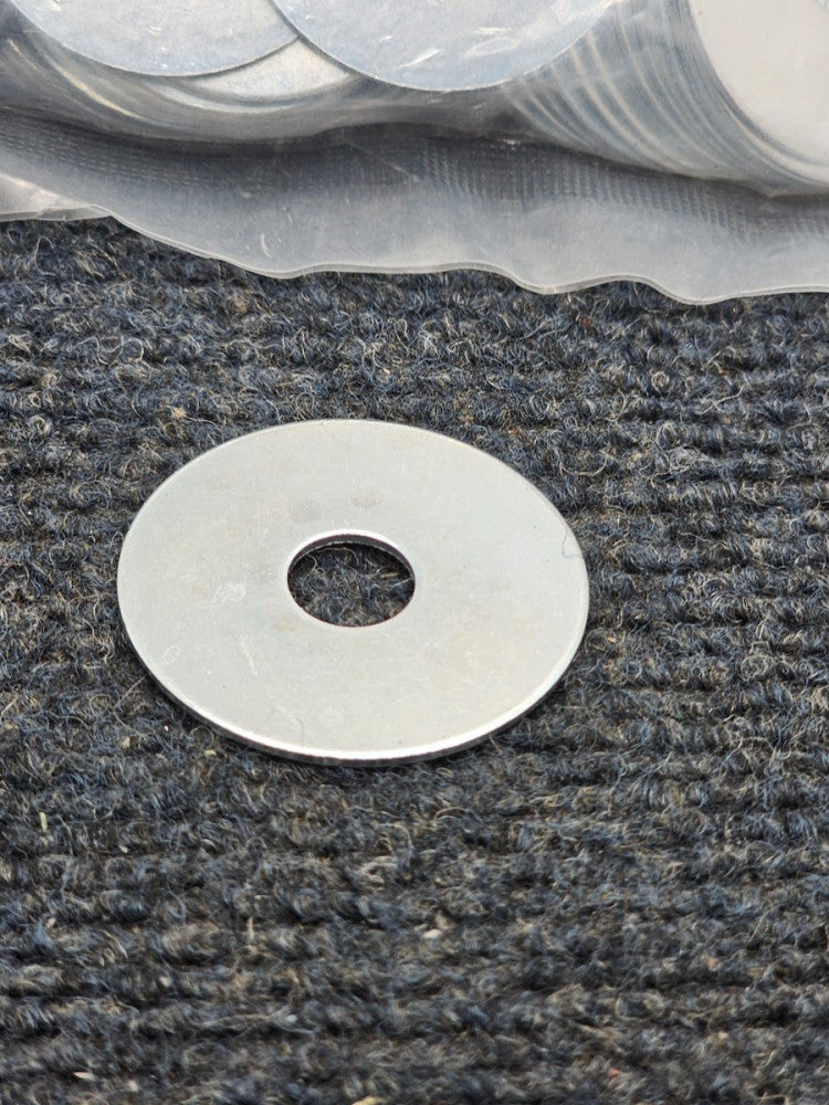 (100 PIECES) 76106 Extra Flat Fender Washers Super Heavy Duty  3/8" X 1-1/2"