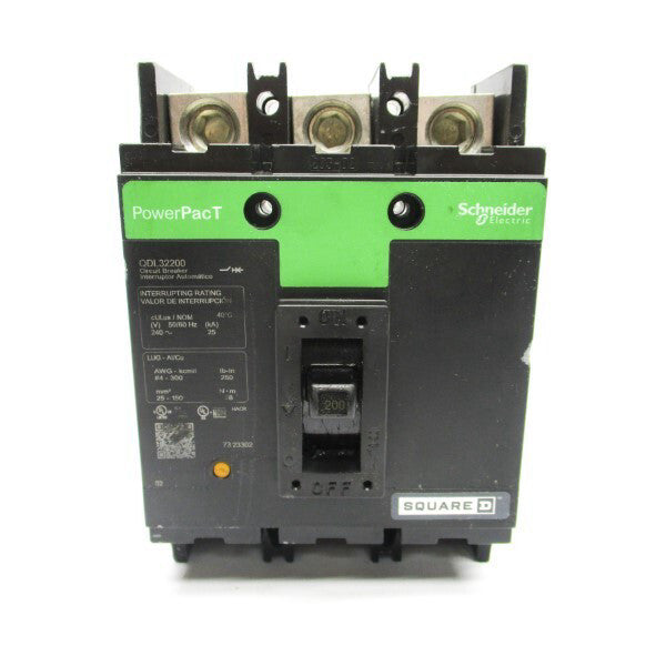 SQUARE D QDL32200 240V 200A (GREEN) (CHIPPED) NSNP