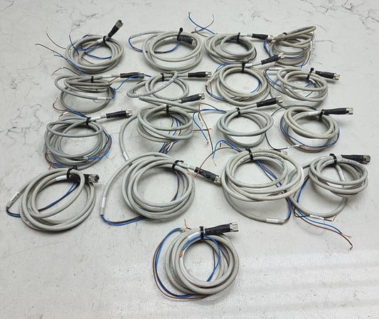 17 Pack Festo NEBU-M8G3-K-5-LE3 541333 Connecting Cable Used See Pictures