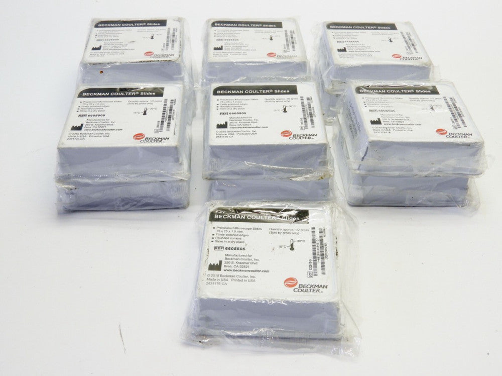(Lot of 14 Packs ) Beckman Coulter Superfrost Strip 2 Bars Precleaned Microscope