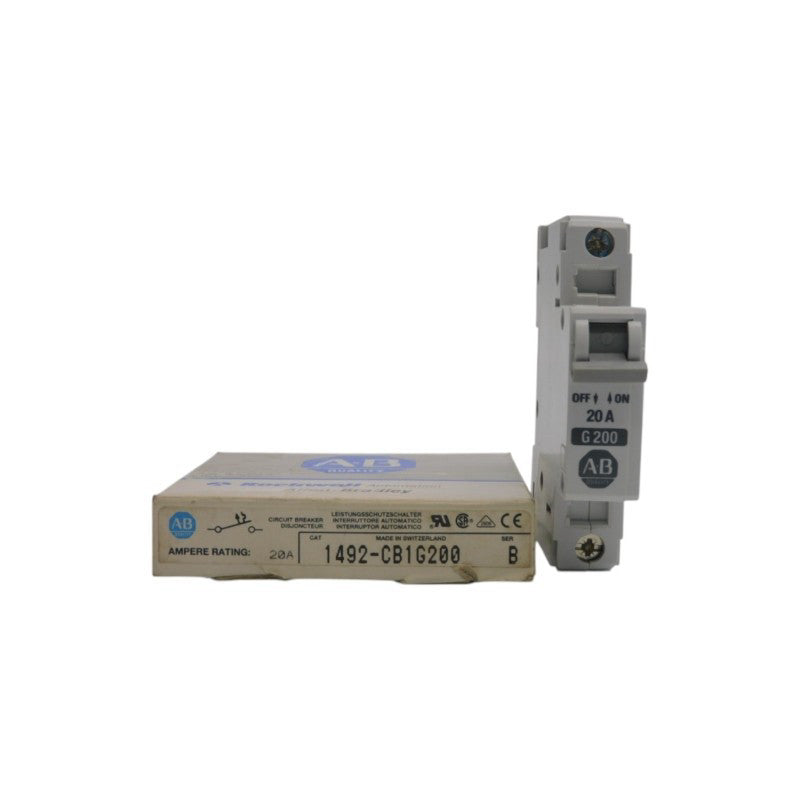 ALLEN BRADLEY 1492-CB1G200 SER. B 277VAC 20A (GY/BL) NSMP