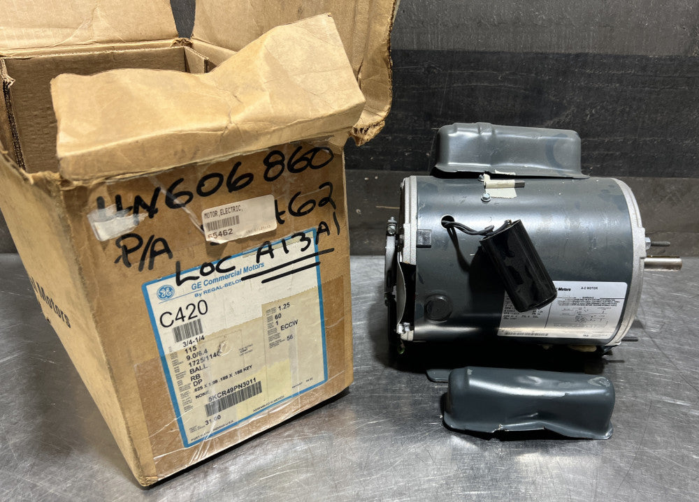 NOS Surplus General Electric Ge 5KCR49PN3011 3/4-1/4hp 1725/1140rpm 1ph Ac Motor