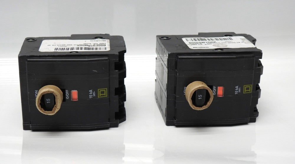 (2/pack) Square D SQDQO315 SQD QO315 CB 3P 240V 15A - NOB NEW!