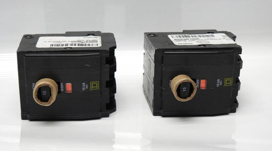 (2/pack) Square D SQDQO315 SQD QO315 CB 3P 240V 15A - NOB NEW!