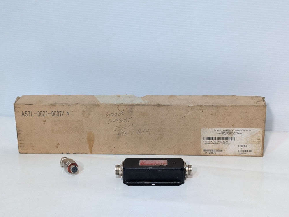 Fanuc A57L-0001-0037 Magnetic Sensor with Amplifier, Pre-Owned, Used Box
