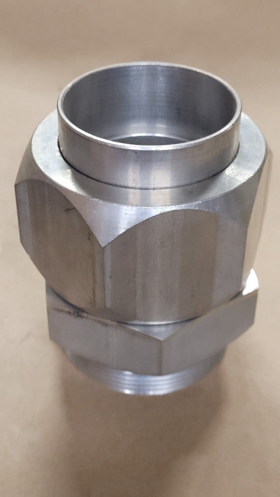 NOS Parker Hannifin 2" Npt Stainless Steel Adapter Fitting JIC Flare Tube