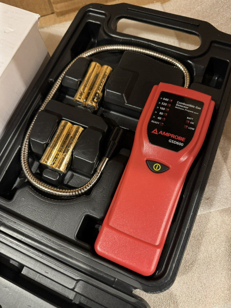 Amprobe GSD600 Gas Leak Detector w/ Flex Probe for Methane and Propane