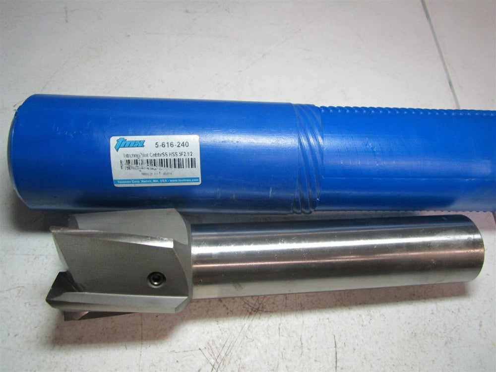 TMX (5-616-240) 2-1/2" Dia 5 Fl Straight Shank HSS Interchange Pilot Counterbore