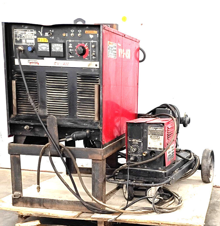 LINCOLN ELECTRIC CV-400 MIG WELDER AND LN-7 WIRE FEEDER