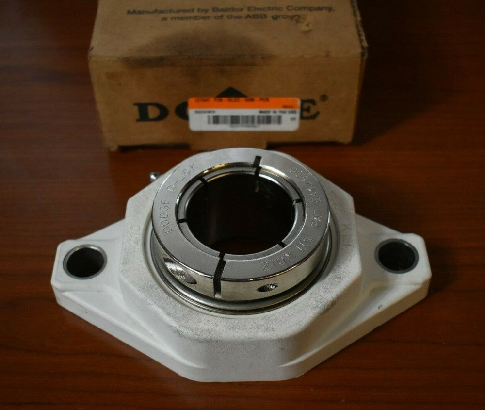 Dodge F2B-DLEZ-50M-PCR (127647) 2-Bolt Flange Bearing 50mm Bore 
