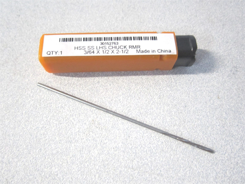 (2410033) 3/64" x 1/2" x 2-1/2" OAL HSS RH Straight-Cylindrical Chucking Reamer