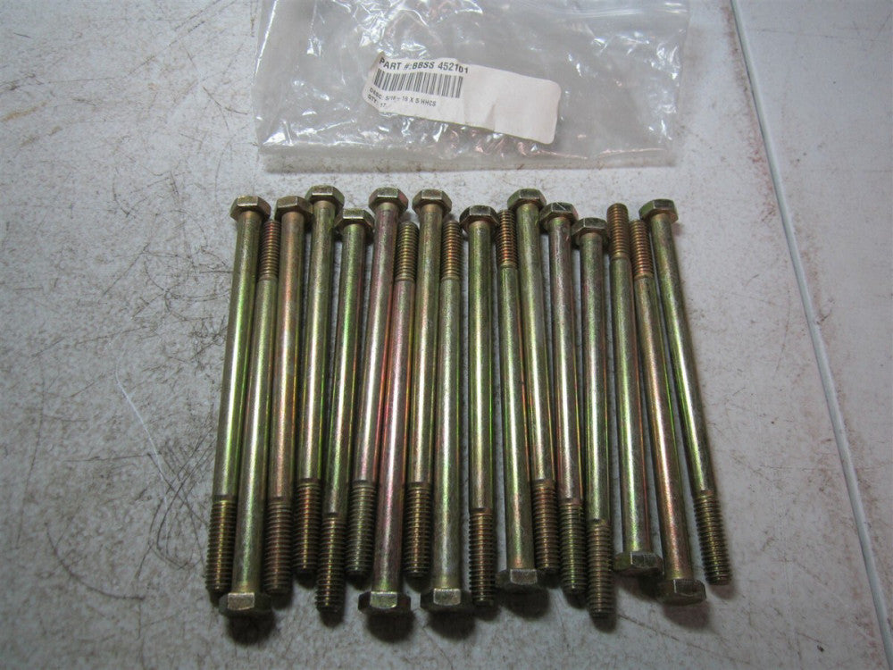 Brighton Best (452101) 5/16" - 18 Diameter 5" OAL Hex Cap Screws - Pack of 17